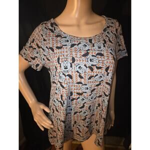 LuLaRoe Disney Minnie Mouse Classic Tee Women Size Small All Over Print NWT